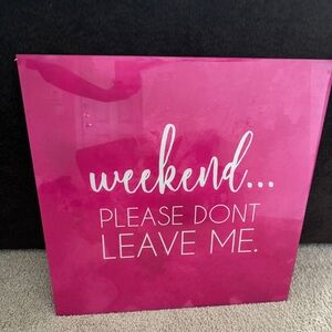 Pink Glass Art Decor